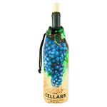 DC59120 Neoprene Wine Bag With Drawstring Closure And Full Color Custom Imprint
